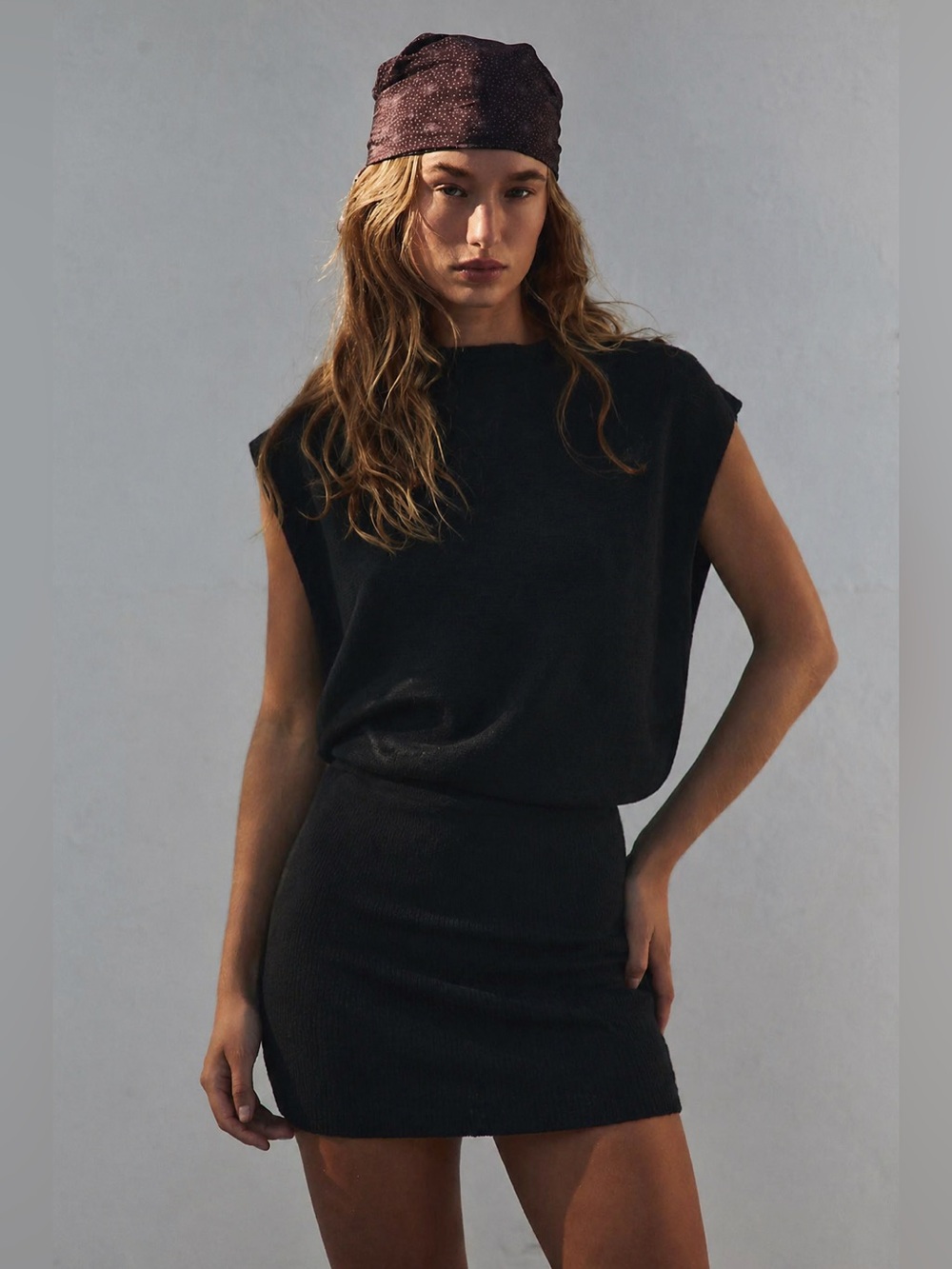 FREE PEOPLE Amelie Mock Neck Knit Dress
